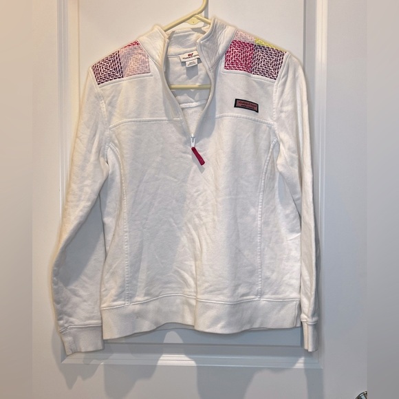 Vineyard Vines Girls Quarter Zip Up Size Medium - Picture 1 of 10
